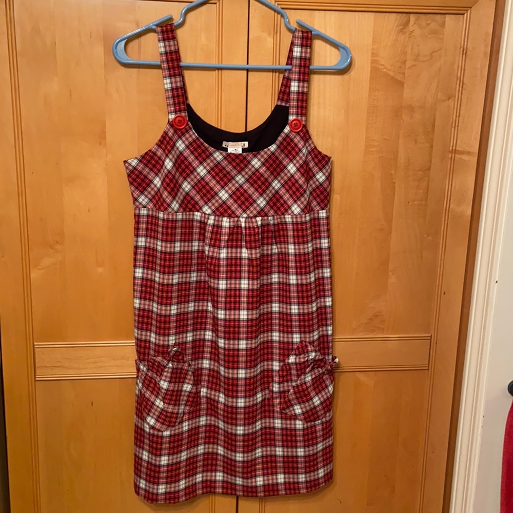 Red plaid jumper